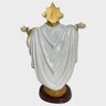 Escultura Jesus Oxalá branco de braços abertos 30 cm em resina - 1