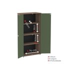 Ver imagem 3 de Armário Alto para Escritório 2 Portas com Chave 160cm Linha P15