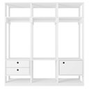 Ver imagem 3 de Módulo Guarda Roupa Closet Casal 1 Porta 2 Gavetas Titan Branco Velluto - Móveis Leão