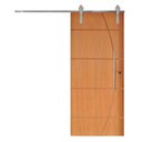 Ver imagem 2 de Porta Correr 5 Trilhos Soft Aparente Puxador Tubo 60cm 82x210cm Belíssima Rodam Abertura Esquerda Branco