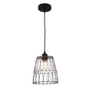 Ver imagem 1 de Lustre Pendente Luminaria Ajustavel Rustica Moderna Metal Aramado Sala Mezanino Quarto
