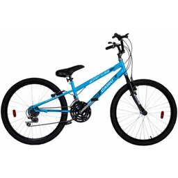 Bicicleta Aro24 21m. Masc Flash Cores Cairu - 311891 Azul Turquesa - 1