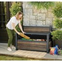 Ver imagem 4 de Banco e Baú de Jardim 227l Deco Signature – Textura Madeira – Keter