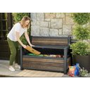 Ver imagem 5 de Banco e Baú de Jardim 227l Deco Signature – Textura Madeira – Keter