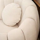 Ver imagem 3 de Poltrona Concha Base Fixa Almofadas Redonda Larbelle Moveis