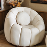 Poltrona Concha Base Fixa Almofadas Redonda Larbelle Moveis - 1
