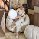 Ver imagem 6 de Poltrona Concha Base Fixa Almofadas Redonda Larbelle Moveis