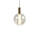 Ver imagem 1 de Lustre Pendente Skylight Spia 4089 21cm Led Bivolt Dourado e Transparente