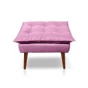Ver imagem 3 de Kit 02 Poltrona Opala Decorativa + 01 Puff Opala Suede