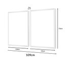 Ver imagem 3 de Kit 2 Quadros Decorativos para Quarto 50x70cm Moldura Branca Feminino Surreal - Hugart
