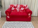 Ver imagem 4 de Sofá 2 e 3 Lugares Vermelho com Floral 608/16 Viena