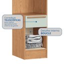 Ver imagem 7 de Módulo para Quarto 217cm x 35,6cm Infinity Marrom/Cedro/Pistache Line