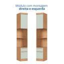 Ver imagem 5 de Módulo para Quarto 217cm x 35,6cm Infinity Marrom/Cedro/Pistache Line
