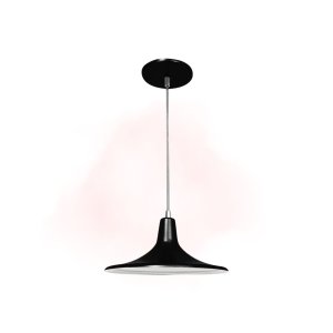 Luminária Pendente Chapéu Chinês Cozinha Sala Quarto Luxo:preto