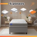 Ver imagem 6 de Cama Box Baú Solteiro Probel Espuma D33 88x188x55 Night Day a Vácuo Branco/cinza