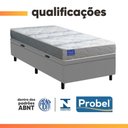 Ver imagem 7 de Cama Box Baú Solteiro Probel Espuma D33 88x188x55 Night Day a Vácuo Branco/cinza