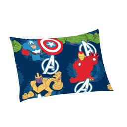 Jogo de Cama Infantil Lepper Vingadores Solteiro 2 Peças Microfibra Azul - 3