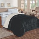 Ver imagem 1 de Edredom Coberdron Solteiro Versátil Sherpa Toque Lã Carneiro - Marinho Casa Show Enxovais