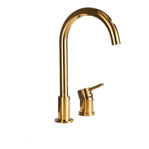 Torneira Para Banheiro Luxo Monocomando Gold Dourado Alta