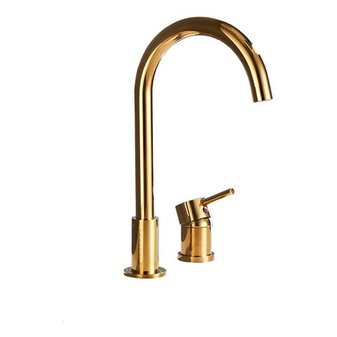 Torneira Para Banheiro Luxo Monocomando Gold Dourado Alta