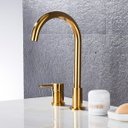 Ver imagem 2 de Torneira Para Banheiro Luxo Monocomando Gold Dourado Alta