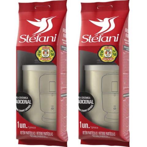 Kit 2 Velas Tradicional Stefani São João para Filtros de Barro