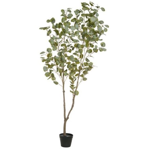 Planta Artificial Arvore Eucalipto C/pote X360 Verde 1,6cm