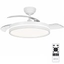 Ver imagem 1 de Ventilador de Teto Retrátil LED Controle Remoto Branco Bivolt