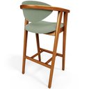 Ver mais imagens de Kit 05 Banquetas Alta para Cozinha Bancada Bar Sala de Jantar Fixa Cecília L02 Bouclê Oliva - Lyam