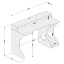 Ver imagem 4 de Mesa Gamer Escrivaninha Fremont 130cm Preto E Verde