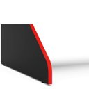 Ver imagem 4 de Mesa Gamer Escrivaninha Fremont 130cm Preto E Vermelho