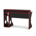 Ver imagem 5 de Mesa Gamer Escrivaninha Fremont 130cm Preto E Vermelho