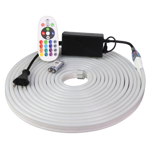 Mangueira Led Neon Rgb Colorida 29m Controle Fonte 220v