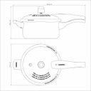 Ver imagem 6 de Panela de Pressão Tramontina Vancouver Alumínio Antiaderente Starflon Max Vermelho 20cm 3l