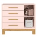 Ver imagem 6 de 4315 - Berco Mini Cama Q Encanto Slim Rosa Acetinado (4315.91) + 4355- Comoda Sap. 1pt/4gav Q