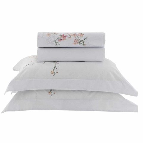 Jogo de Cama Casal 4 Peças Vida Bela Vicenza Kacyumara