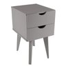 Mesa de Cabeceira 2 Gavetas Smile Falkk - 1