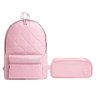 Kit Mochila e Estojo Escolar Infantil Duplo Happy Rosa - Tilibra - 1