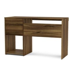 Mesa para Escritório Malta 2 Gavetas 120cm Politorno New Avelã - 6 Mesa para Escritório Malta 2 Gavetas 120cm Politorno New Avelã - 6