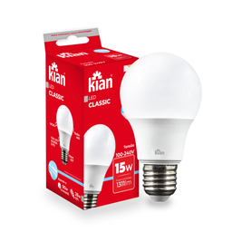 Kit 10 Lâmpada Led Bulbo A60 15w 6.500k Branca Fria Bivolt Kian - 3