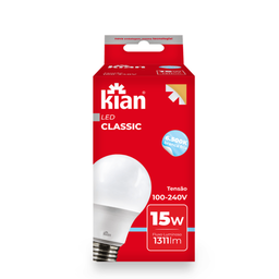 Kit 10 Lâmpada Led Bulbo A60 15w 6.500k Branca Fria Bivolt Kian - 6