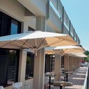 Ver imagem 3 de Ombrelone Guarda Sol Parede 2m Alumínio Natural Cobertura Uv:camel