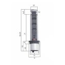 Ver imagem 3 de Torre Multiplug Retrátil com 3 Tomada e 2 Usb Embutir - Kzi