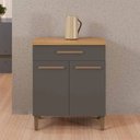 Ver imagem 5 de Balcão de Cozinha Ômega 2 Portas 1 Gaveta Mdf Arte Móveis