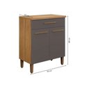 Ver imagem 6 de Balcão de Cozinha Ômega 2 Portas 1 Gaveta Mdf Arte Móveis