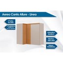 Ver imagem 3 de Armário Aéreo P/ Cozinha Allure de Canto C/ 3 Portas 93cm Jequitiba/gris Fosco - Linea Brasil