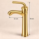Ver imagem 7 de Torneira Egyto Dourada Baixa Aço Inox 304 Premium Goldenx