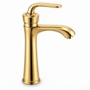 Ver imagem 3 de Torneira Egyto Dourada Baixa Aço Inox 304 Premium Goldenx