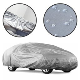Capa Impermeável Proteção Carro Sol Chuva 580x175cm:cinza - 4