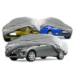 Capa Impermeável Proteção Carro Sol Chuva 580x175cm:cinza - 2